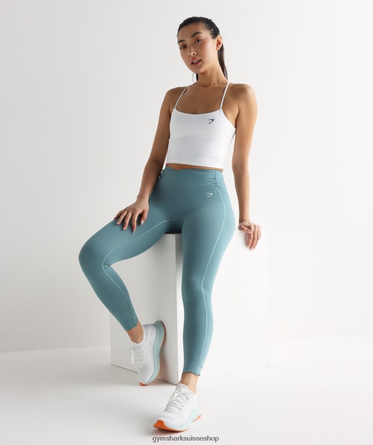 ch Gymshark femmes leggings croisés tonnerre bleu 02FP6T275 vêtements