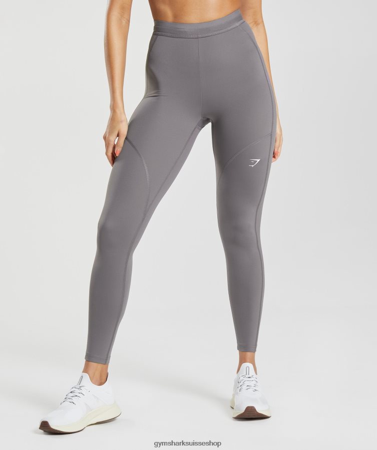 ch Gymshark femmes leggings de course gris titane 02FP6T332 vêtements