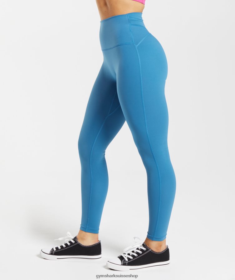 ch Gymshark femmes leggings hérités bleu au bord du lac 02FP6T300 vêtements