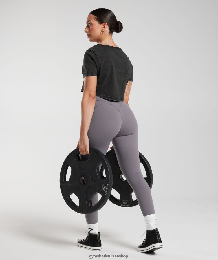 ch Gymshark femmes leggings hérités gris titane 02FP6T267 vêtements