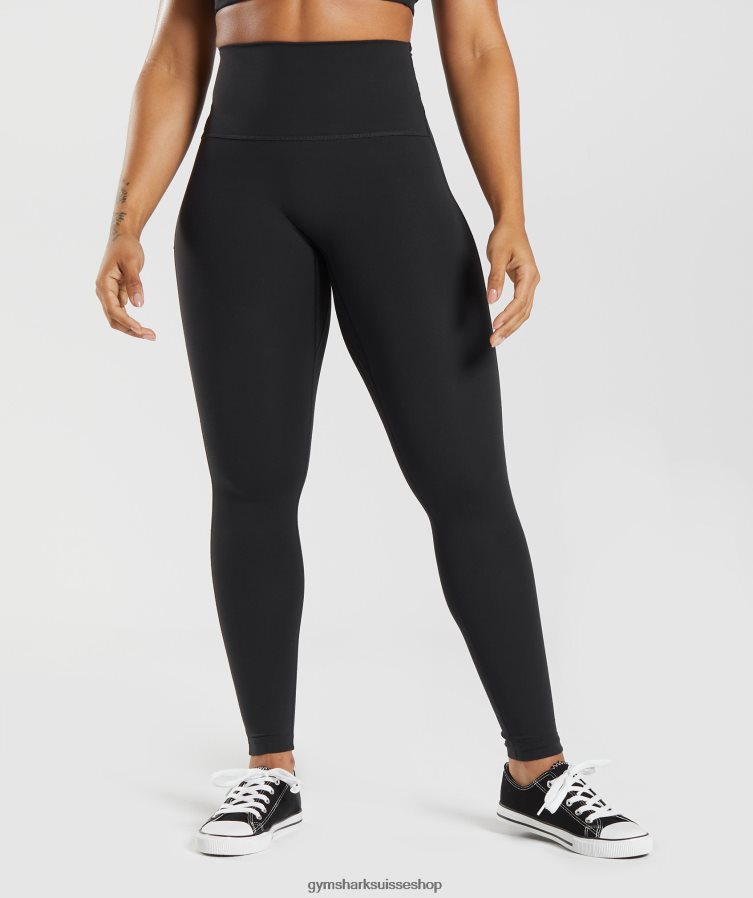 ch Gymshark femmes leggings hérités noir 02FP6T262 vêtements