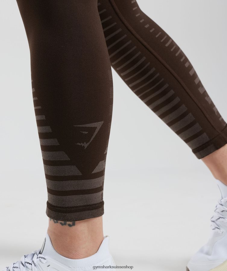 ch Gymshark femmes leggings illimités marron archive/marron truffe 02FP6T342 vêtements