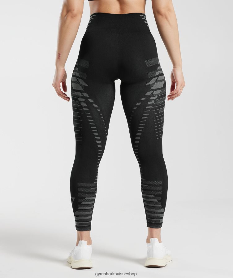 ch Gymshark femmes leggings illimités noir/gris clair 02FP6T341 vêtements