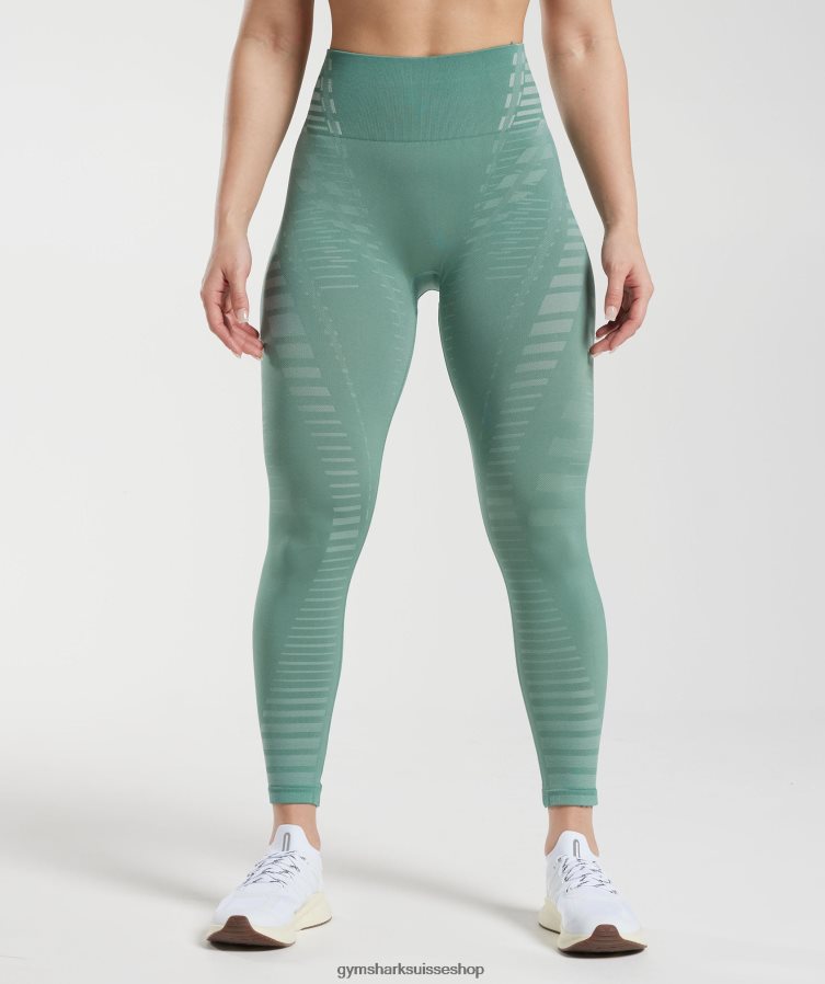 ch Gymshark femmes leggings illimités sarcelle d'encre/sarcelle givrée 02FP6T340 vêtements