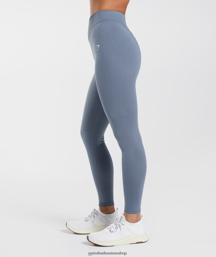 ch Gymshark femmes leggings sans coutures en sueur bleu du soir 02FP6T248 vêtements