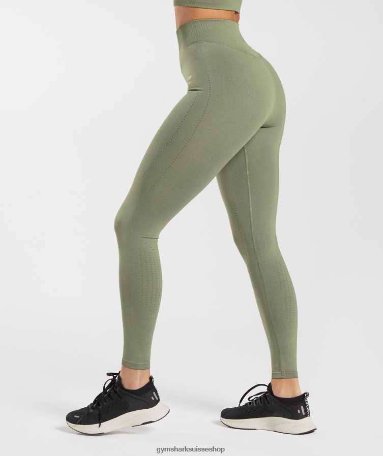 ch Gymshark femmes leggings sans coutures en sueur olive poussiéreuse 02FP6T263 vêtements
