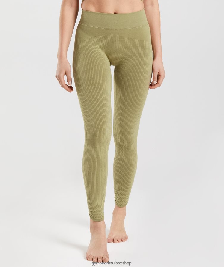 ch Gymshark femmes pause legging sans couture vert griffon 02FP6T333 vêtements