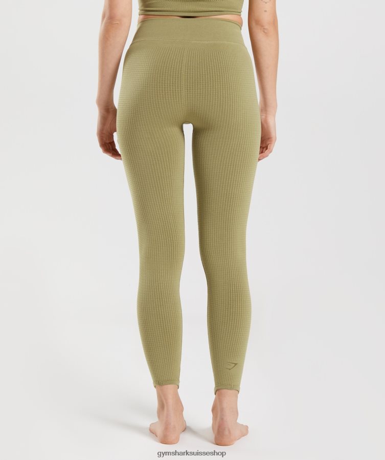 ch Gymshark femmes pause legging sans couture vert griffon 02FP6T333 vêtements