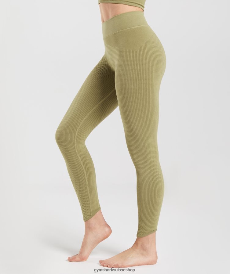 ch Gymshark femmes pause legging sans couture vert griffon 02FP6T333 vêtements