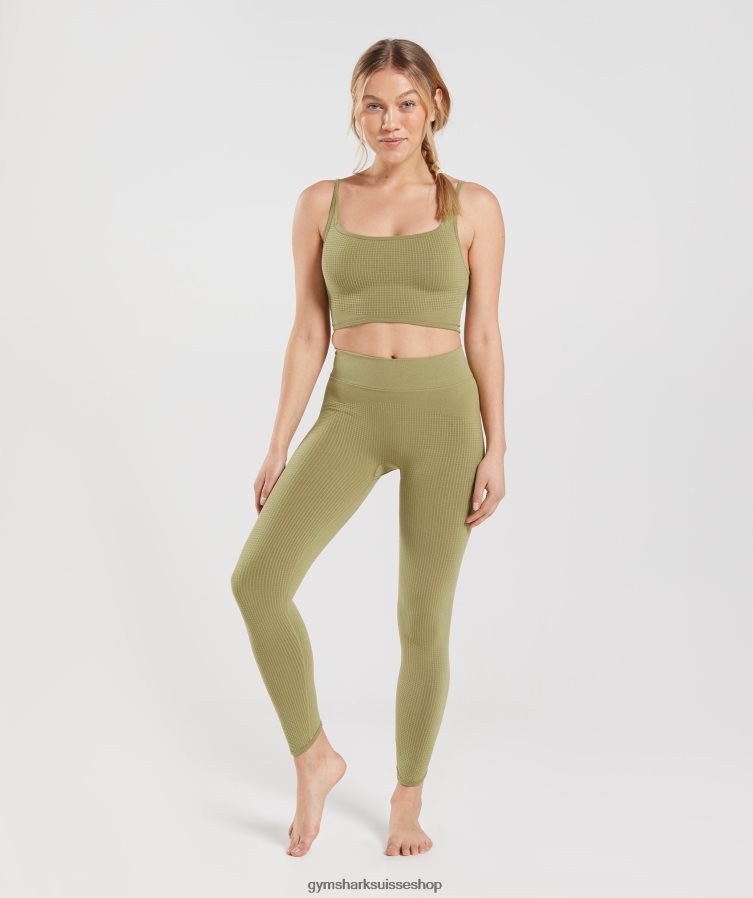 ch Gymshark femmes pause legging sans couture vert griffon 02FP6T333 vêtements
