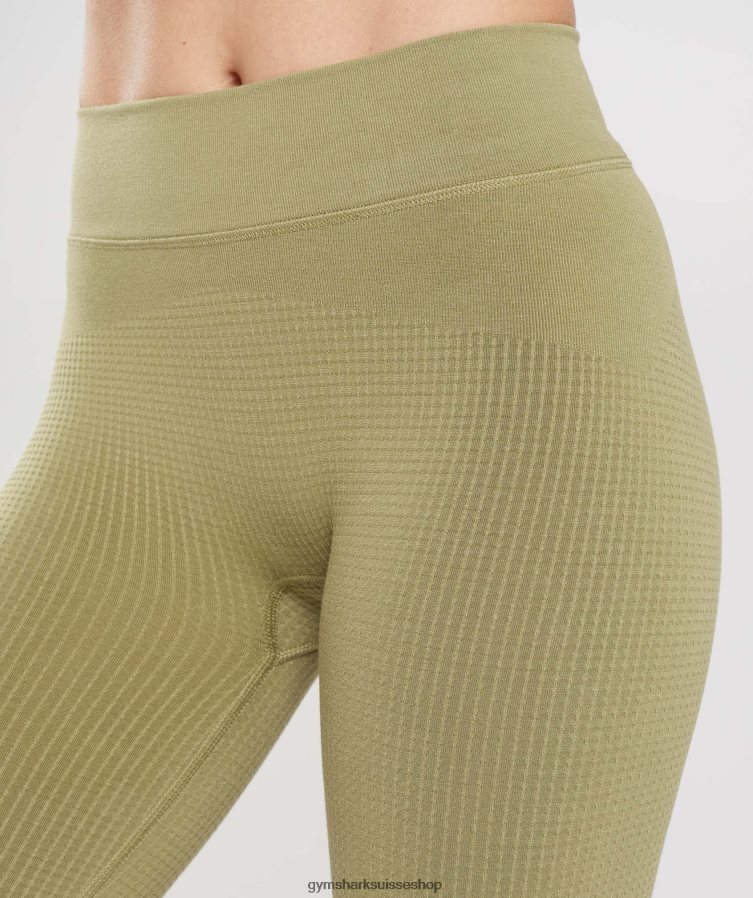 ch Gymshark femmes pause legging sans couture vert griffon 02FP6T333 vêtements