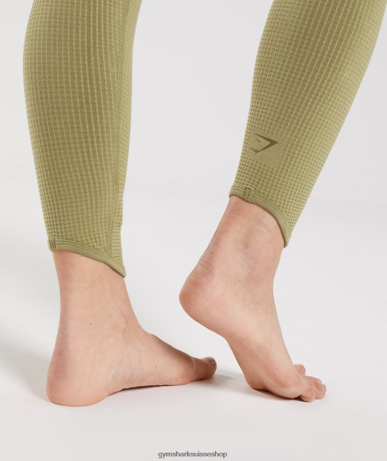 ch Gymshark femmes pause legging sans couture vert griffon 02FP6T333 vêtements