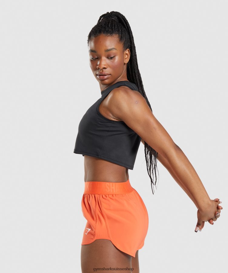 ch Gymshark femmes réservoir de culture d\'entraînement noir 02FP6T421 vêtements