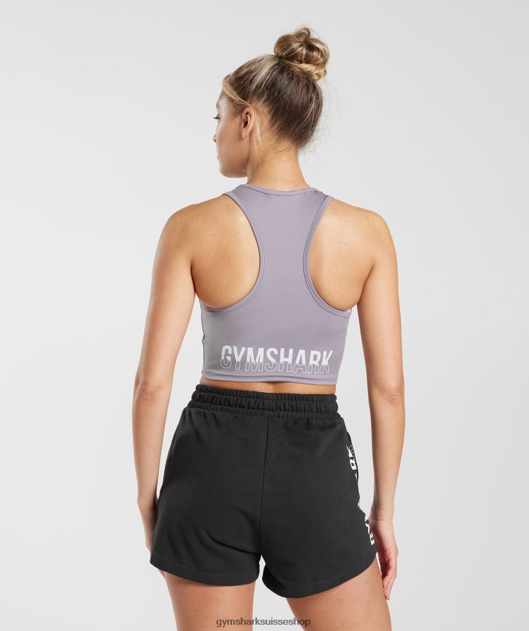 ch Gymshark femmes réservoir de récolte de fraction lavande ardoise 02FP6T506 vêtements