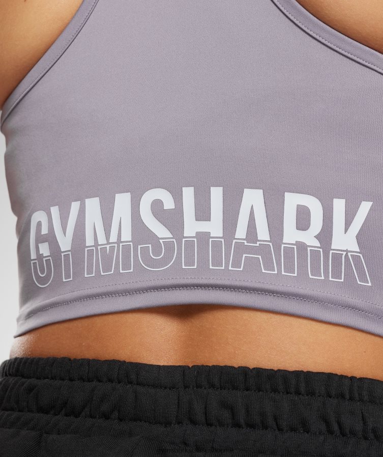 ch Gymshark femmes réservoir de récolte de fraction lavande ardoise 02FP6T506 vêtements