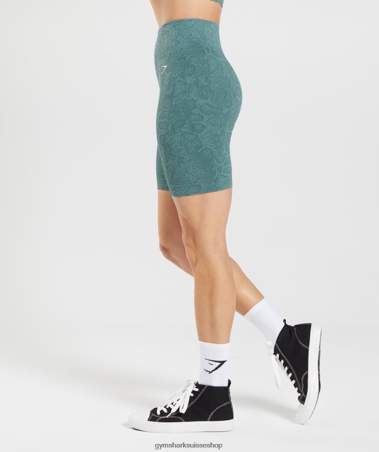 ch Gymshark femmes adapt animal cuissard sans coutures bleu iceberg/bleu tonnerre 02FP6T54 vêtements