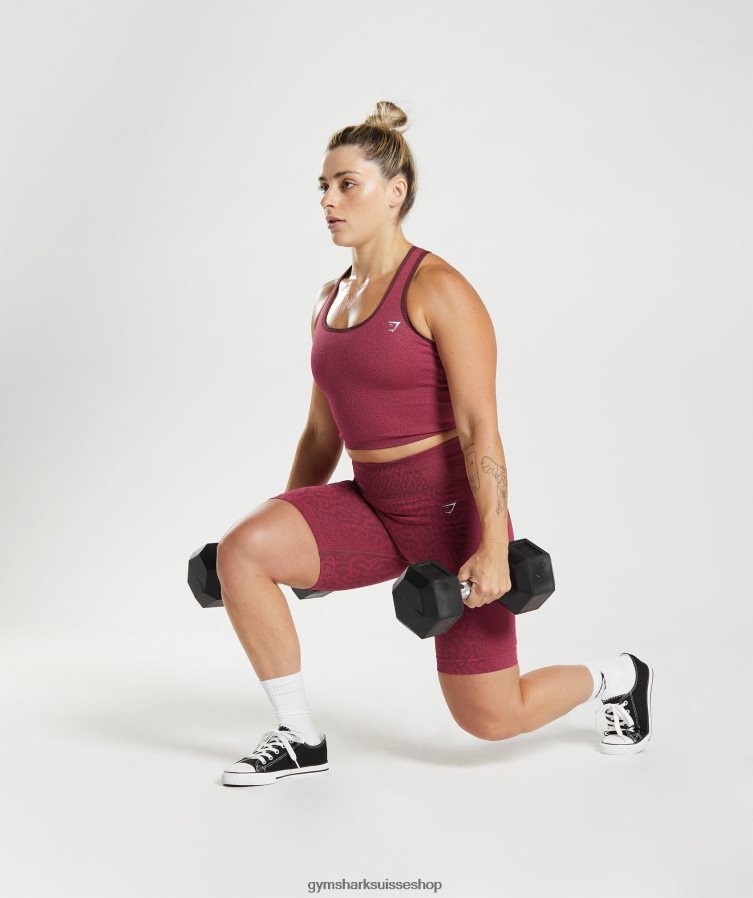 ch Gymshark femmes adapt animal cuissard sans coutures récif | brun cerise 02FP6T83 vêtements