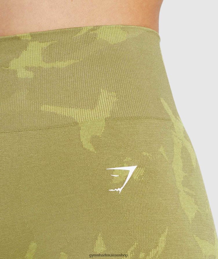 ch Gymshark femmes adapt camo short sans coutures savane | vert griffon 02FP6T78 vêtements