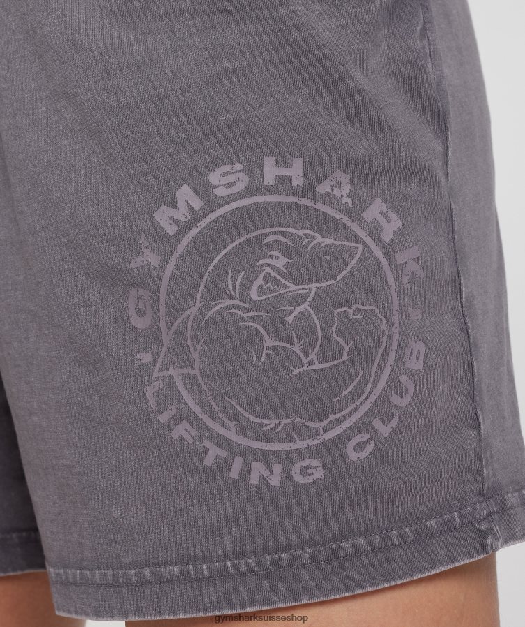 ch Gymshark femmes short ample hérité gris titane/lavage à l\'acide 02FP6T107 vêtements