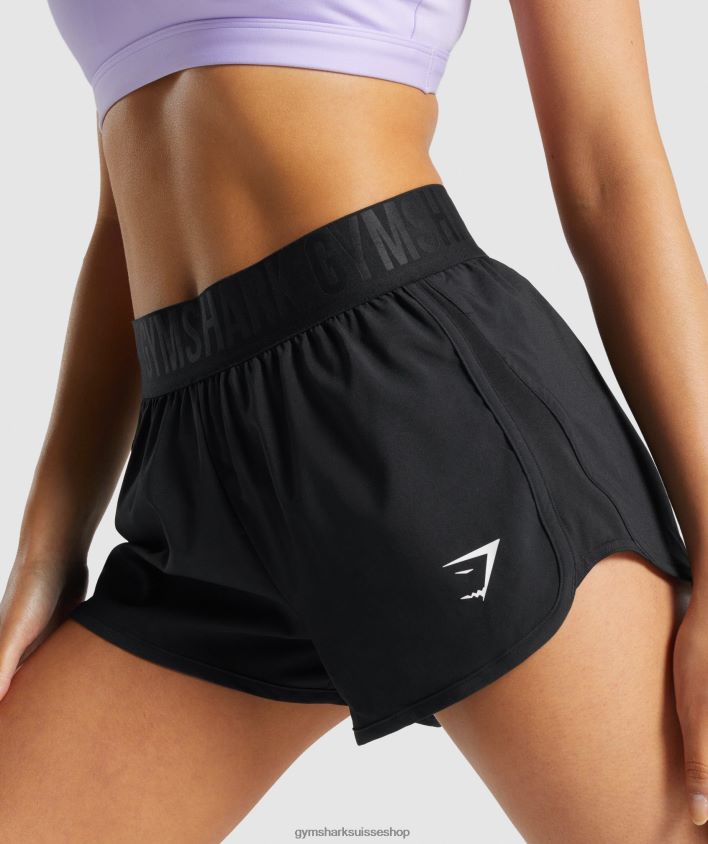 ch Gymshark femmes short d\'entraînement ample noir 02FP6T6 vêtements