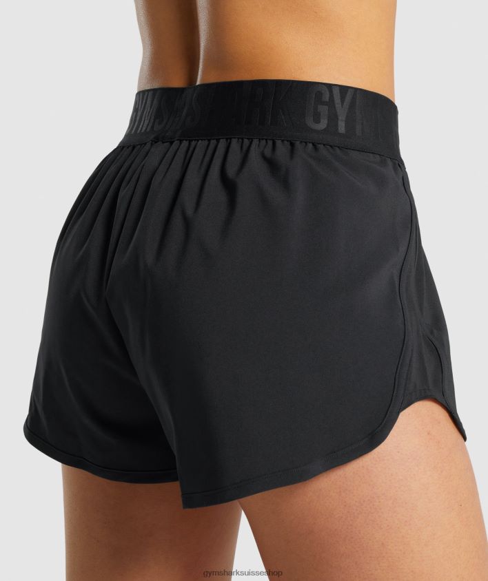 ch Gymshark femmes short d\'entraînement ample noir 02FP6T6 vêtements