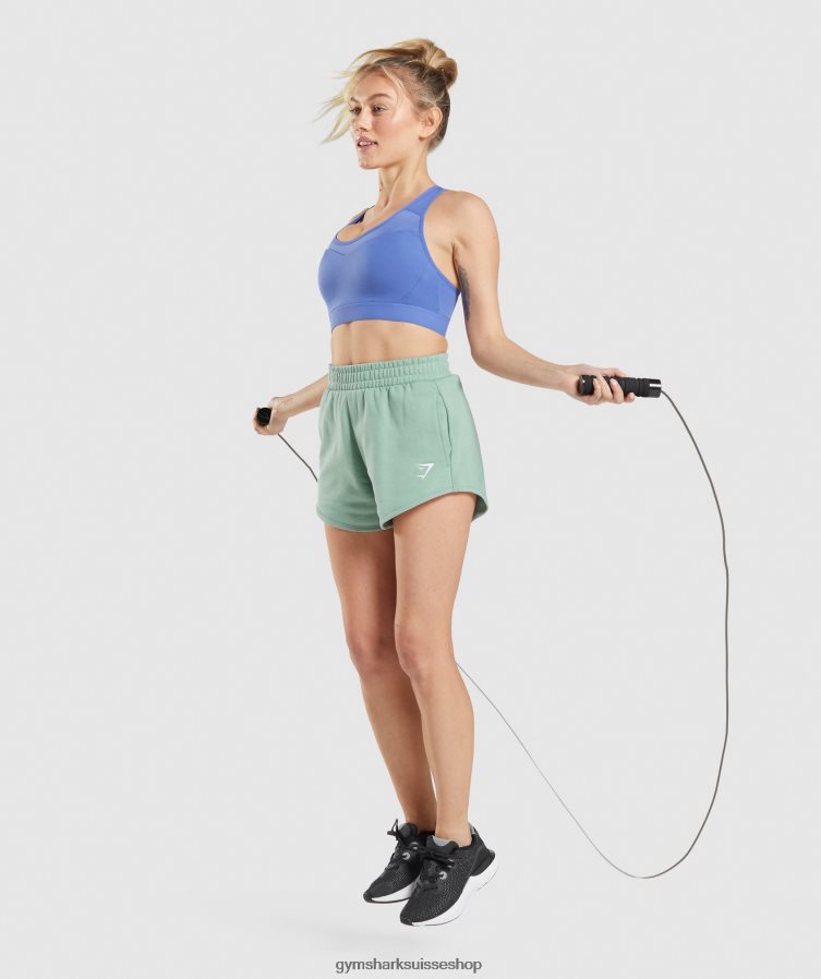 ch Gymshark femmes short d\'entraînement bleu maya 02FP6T85 vêtements