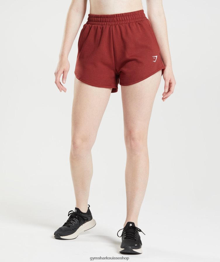 ch Gymshark femmes short d'entraînement bois de rose rouge 02FP6T64 vêtements