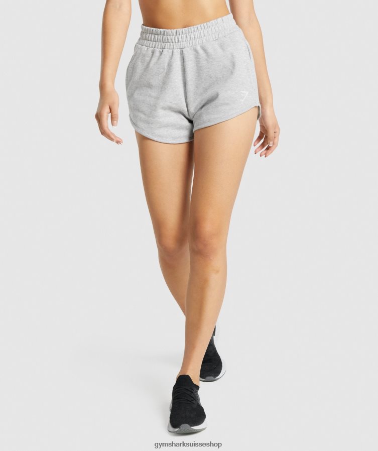 ch Gymshark femmes short d'entraînement gris clair chiné 02FP6T94 vêtements