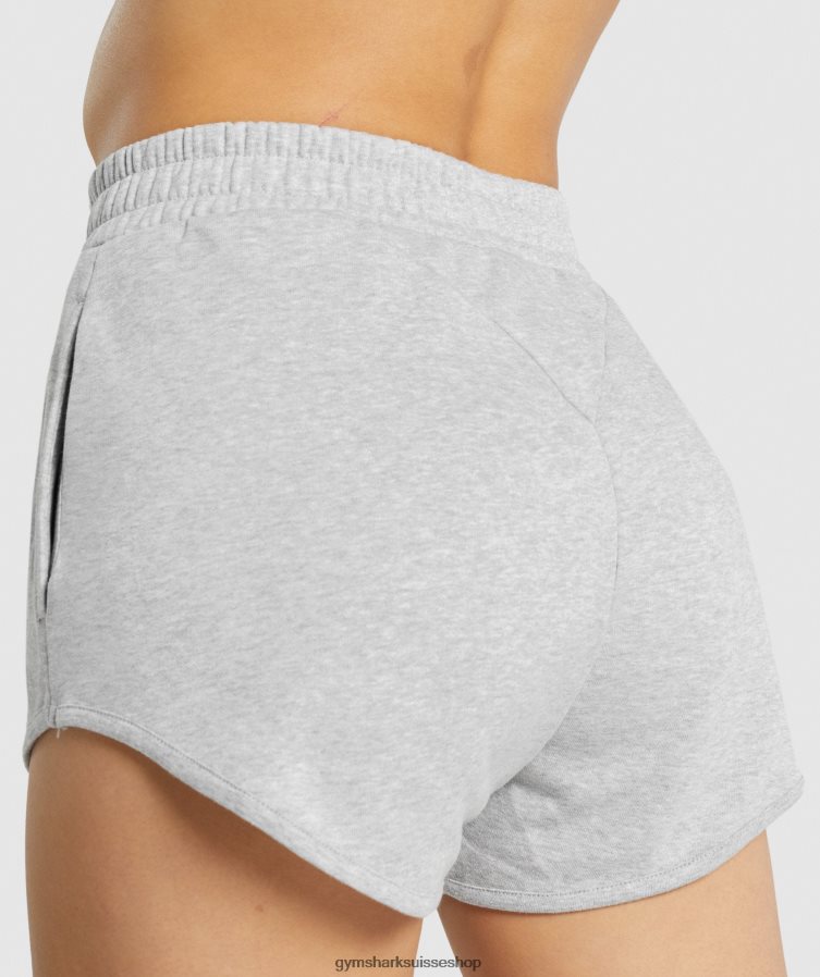 ch Gymshark femmes short d\'entraînement gris clair chiné 02FP6T94 vêtements