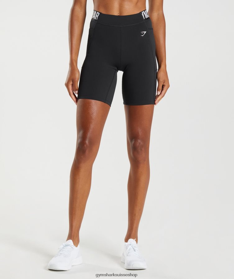 ch Gymshark femmes short de cyclisme à logo d'entraînement noir 02FP6T90 vêtements