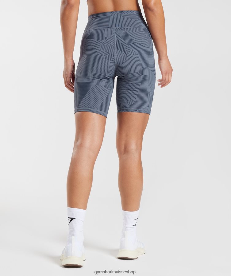 ch Gymshark femmes short de cyclisme rehaussé bleu du soir 02FP6T53 vêtements