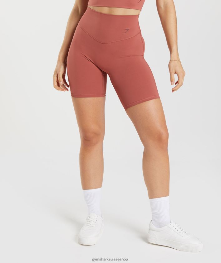 ch Gymshark femmes short de cyclisme rehaussé brun rosé 02FP6T22 vêtements
