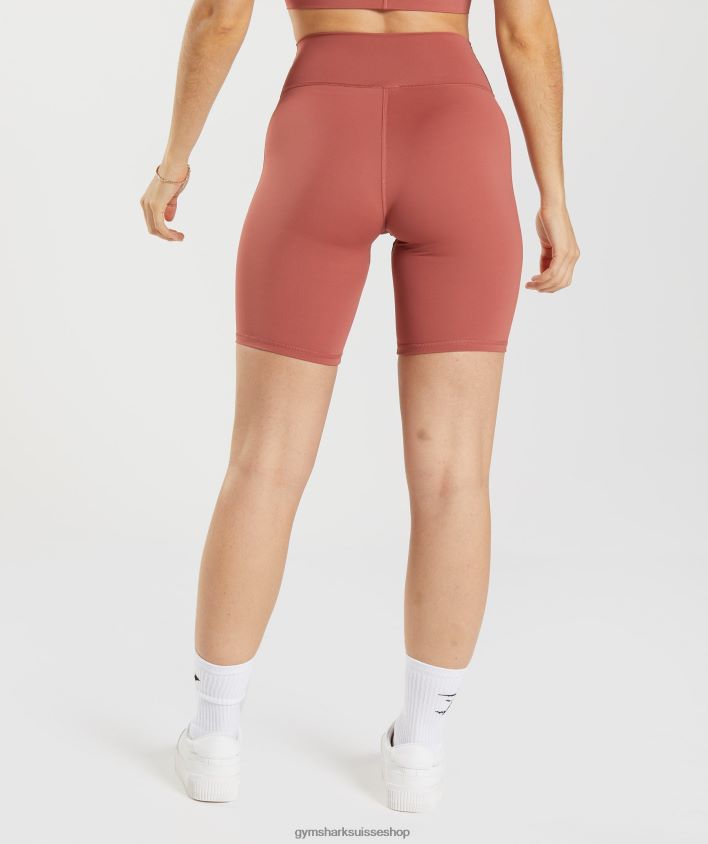 ch Gymshark femmes short de cyclisme rehaussé brun rosé 02FP6T22 vêtements