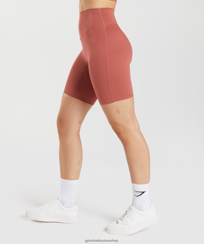 ch Gymshark femmes short de cyclisme rehaussé brun rosé 02FP6T22 vêtements