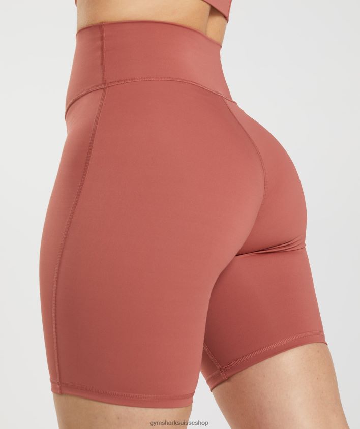 ch Gymshark femmes short de cyclisme rehaussé brun rosé 02FP6T22 vêtements