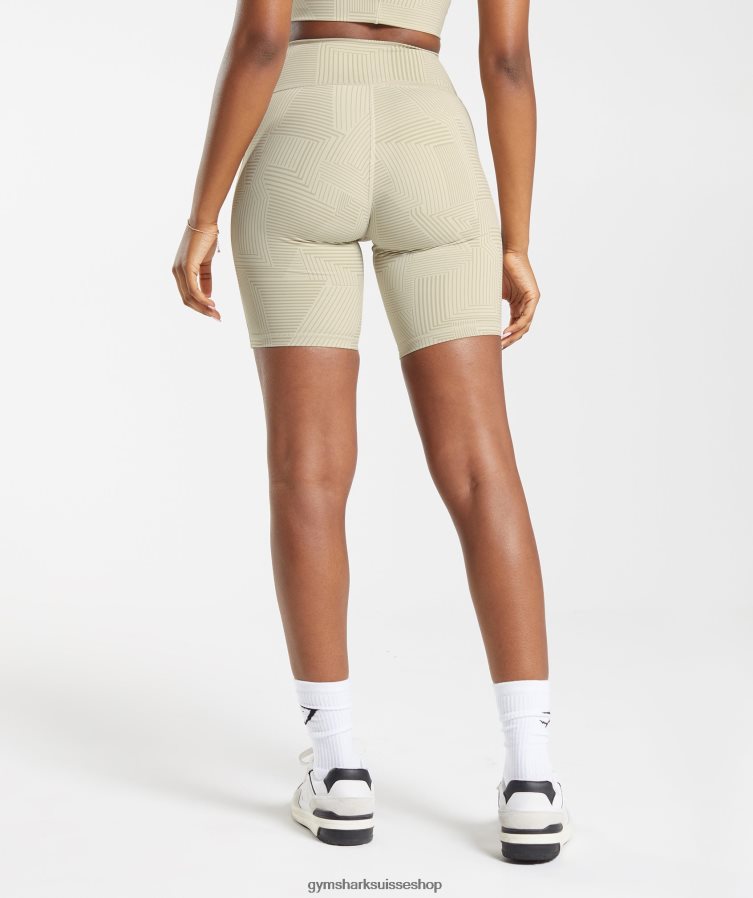 ch Gymshark femmes short de cyclisme rehaussé brun sable 02FP6T60 vêtements