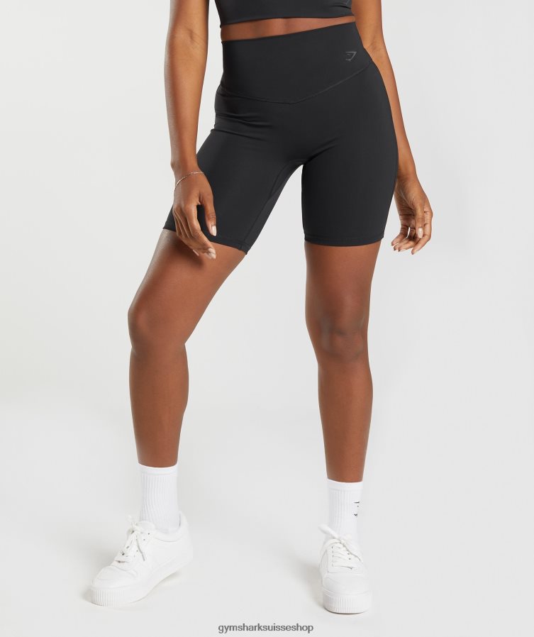 ch Gymshark femmes short de cyclisme rehaussé noir 02FP6T39 vêtements