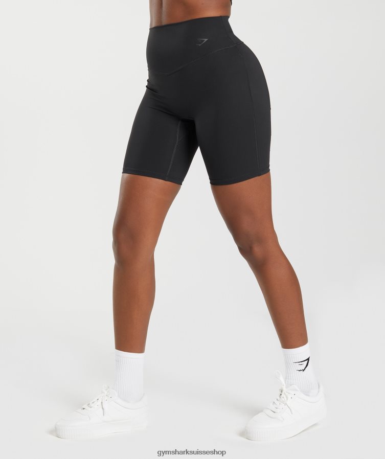 ch Gymshark femmes short de cyclisme rehaussé noir 02FP6T39 vêtements
