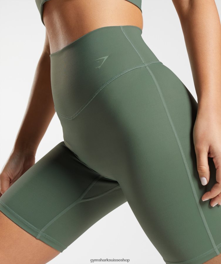 ch Gymshark femmes short de cyclisme rehaussé saule vert 02FP6T50 vêtements