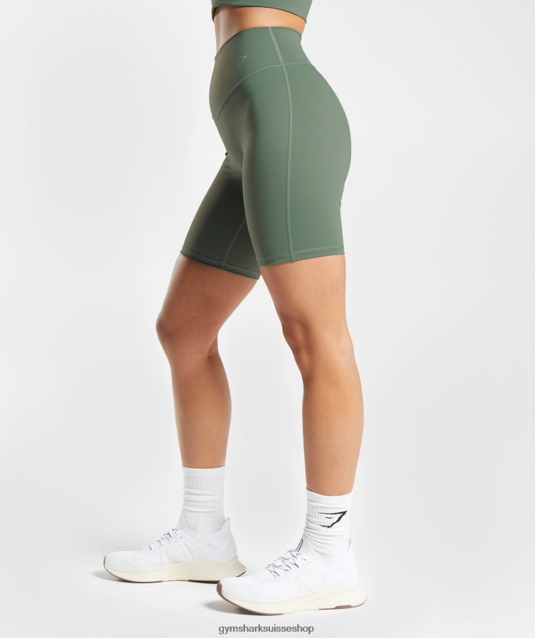 ch Gymshark femmes short de cyclisme rehaussé saule vert 02FP6T50 vêtements