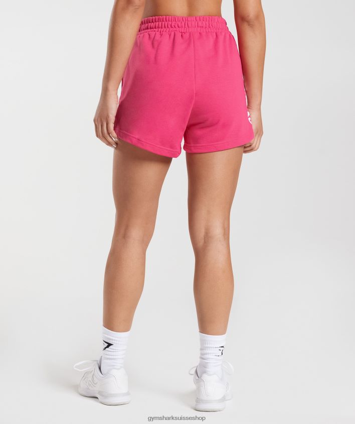 ch Gymshark femmes short de fractionné fuchsia brillant 02FP6T15 vêtements
