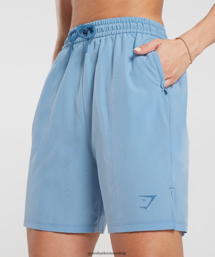 ch Gymshark femmes short de sport tissé bleu d\'ozone 02FP6T36 vêtements