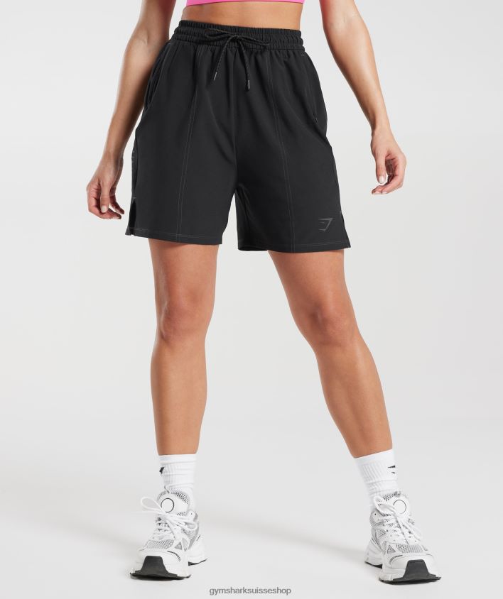 ch Gymshark femmes short de sport tissé noir 02FP6T29 vêtements