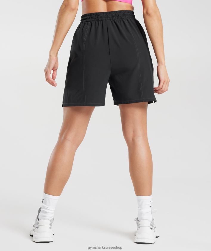ch Gymshark femmes short de sport tissé noir 02FP6T29 vêtements