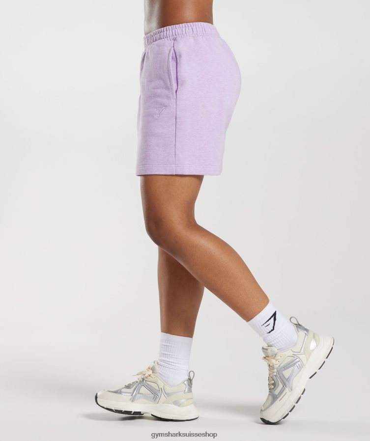 ch Gymshark femmes short de survêtement jour de repos aura lilas chiné 02FP6T70 vêtements