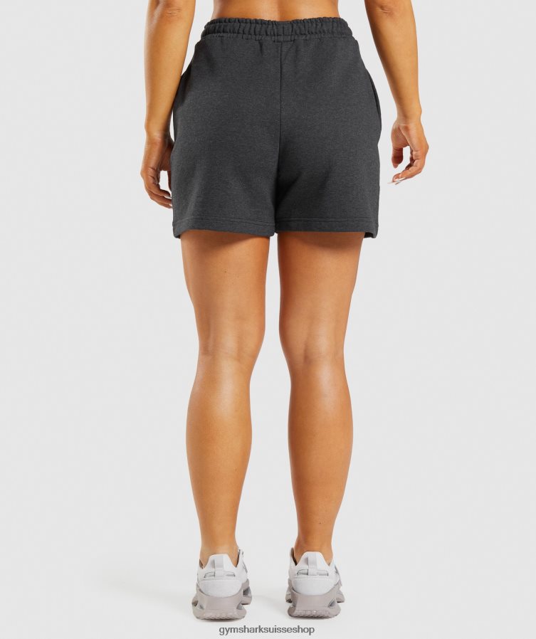 ch Gymshark femmes short de survêtement jour de repos marne à noyau noir 02FP6T57 vêtements