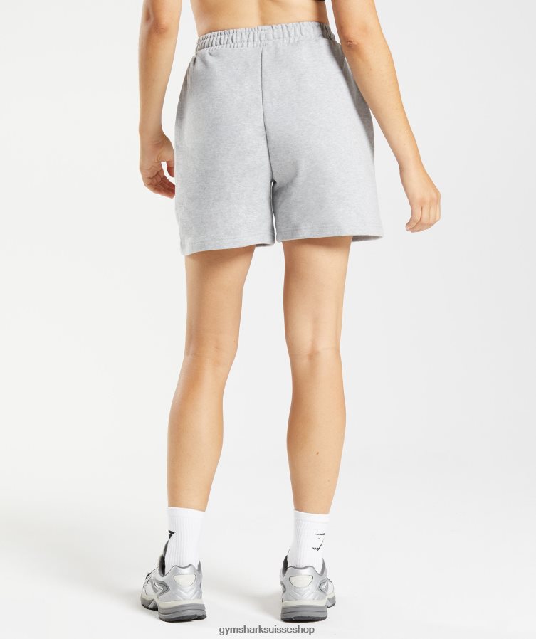 ch Gymshark femmes short de survêtement jour de repos noyau gris clair chiné 02FP6T58 vêtements