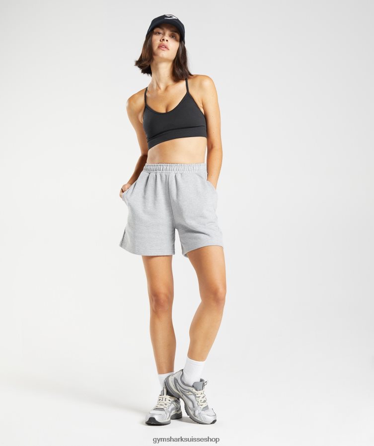 ch Gymshark femmes short de survêtement jour de repos noyau gris clair chiné 02FP6T58 vêtements