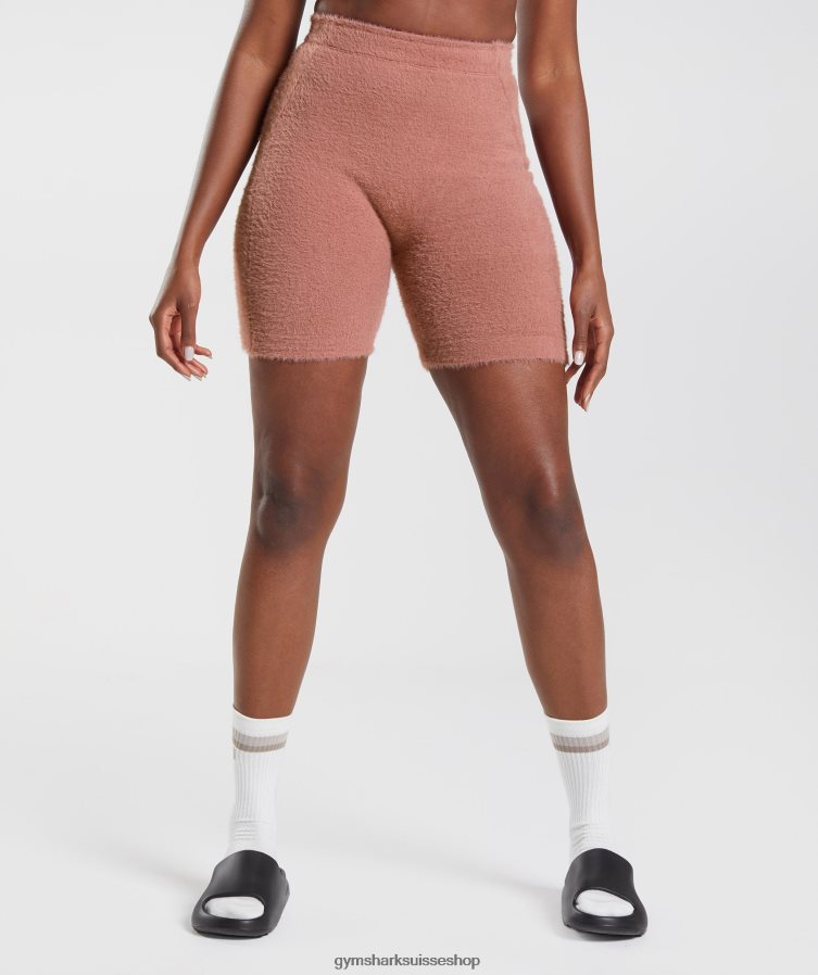 ch Gymshark femmes short en maille cils whitney canyon rouge 02FP6T99 vêtements