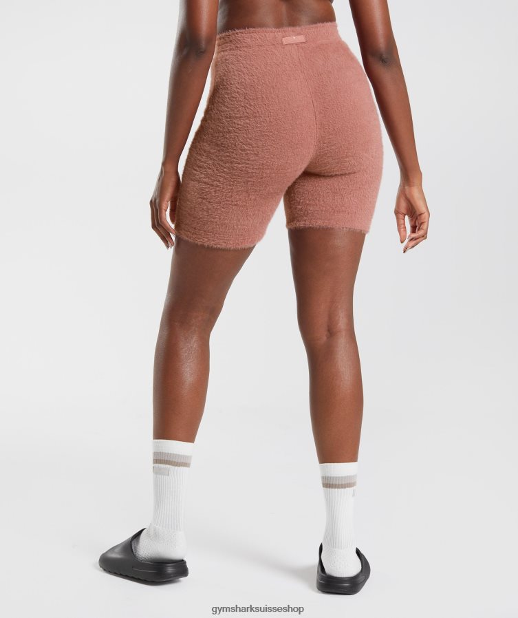 ch Gymshark femmes short en maille cils whitney canyon rouge 02FP6T99 vêtements